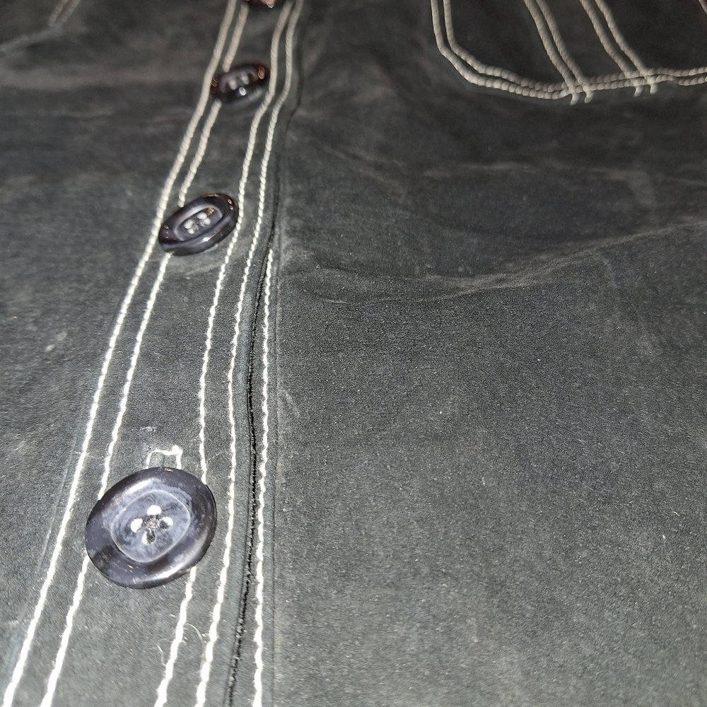 Leather Button Down Long Skirt Size 14 - Picture 2 of 11